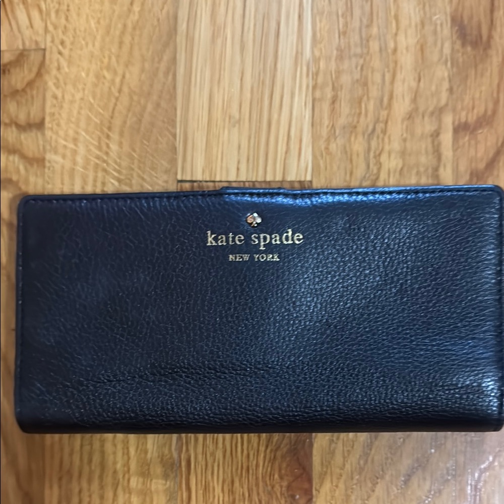 Kate Spade Black Leather Wallet